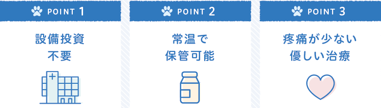 イヌ血小板由来成長因子療法の特徴